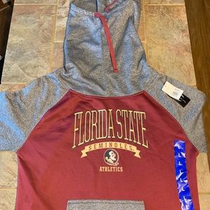 Florida State Turtle Neck Hoodie Size L NWT